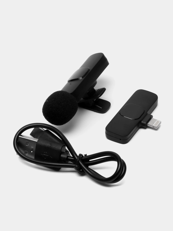 Микрофон петличный беспроводной для iPhone и Type-C