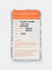 Коричневый цветные контактные линзы Illusion colors Elegance, 2 шт, 3 месяца