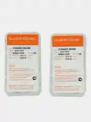 Коричневый цветные контактные линзы Illusion colors Elegance, 2 шт, 3 месяца