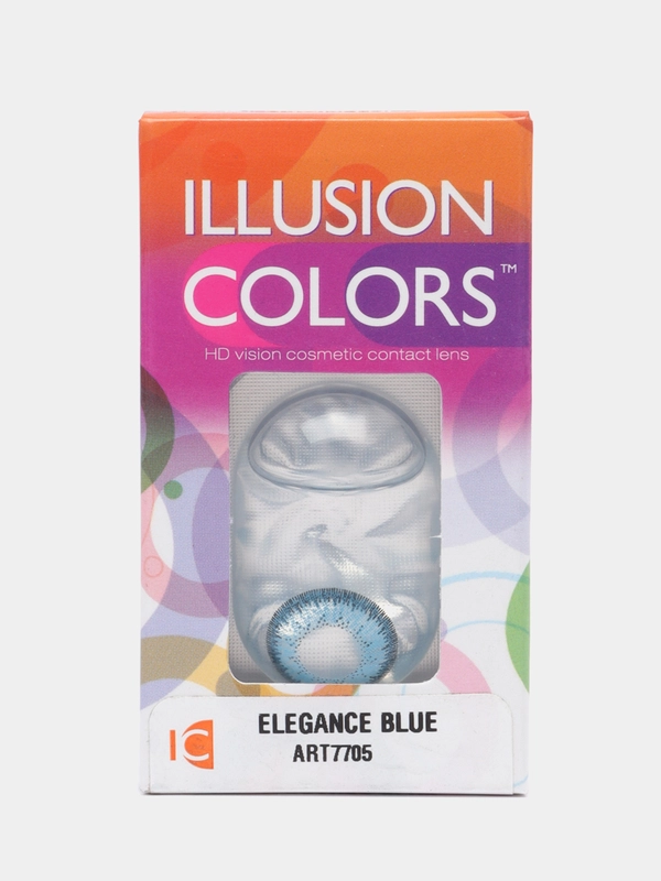 Цветные контактные линзы Illusion colors Elegance, 2 шт, 3 месяца