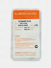 Серый цветные контактные линзы Illusion colors Elegance, 2 шт, 3 месяца