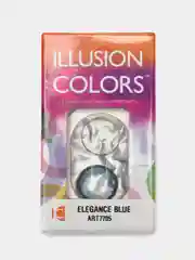 Серый цветные контактные линзы Illusion colors Elegance, 2 шт, 3 месяца