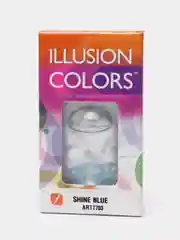 Серый цветные контактные линзы Illusion colors Elegance, 2 шт, 3 месяца