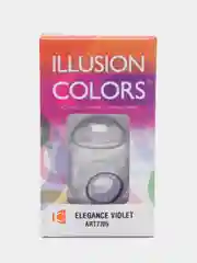 Фиолетовый цветные контактные линзы Illusion colors Elegance, 2 шт, 3 месяца