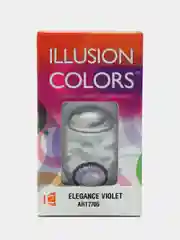 Фиолетовый цветные контактные линзы Illusion colors Elegance, 2 шт, 3 месяца