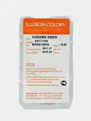 Зеленый цветные контактные линзы Illusion colors Elegance, 2 шт, 3 месяца