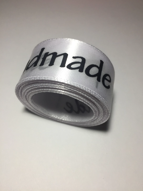 Атласная лента "Handmade" 2,5 см