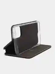 Серебряный чехол-книжка для Samsung Galaxy A73 (Самсунг Галакси А73)