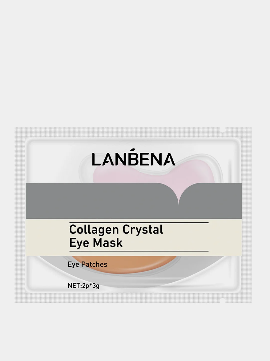Оранжевый гидрогелевые коллагеновые патчи для глаз Lanbena Collagen Crystal Eye Mask, 1 пара