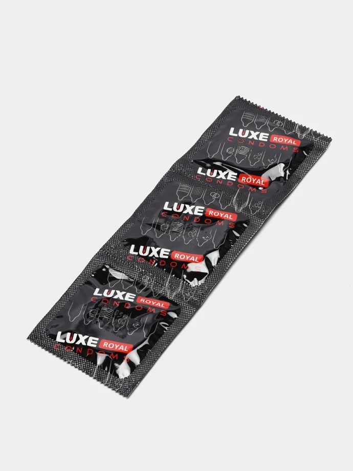 Презервативы LUXE Royal Strawberry Collection, гладкие, с ароматом клубники, 3 штуки