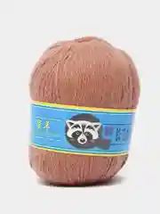 Коричневый пряжа пух норки/пряжа