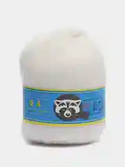 Бежевый меланж пряжа пух норки/пряжа