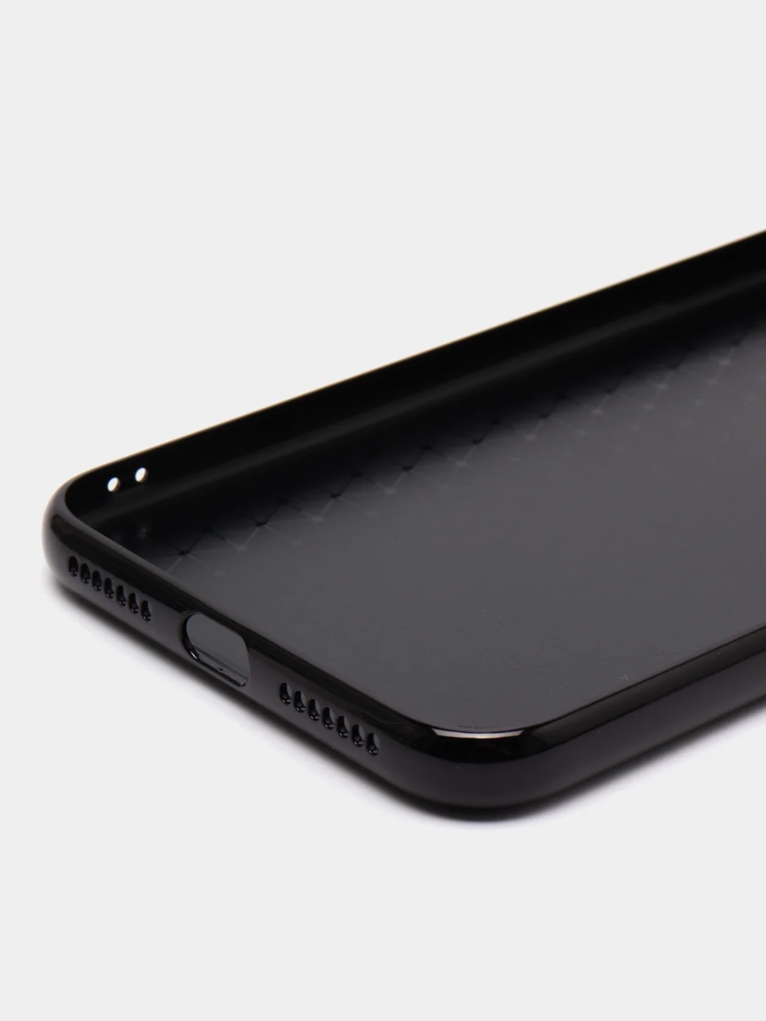Черный чехол для IPhone XS Max, стеклянная панель