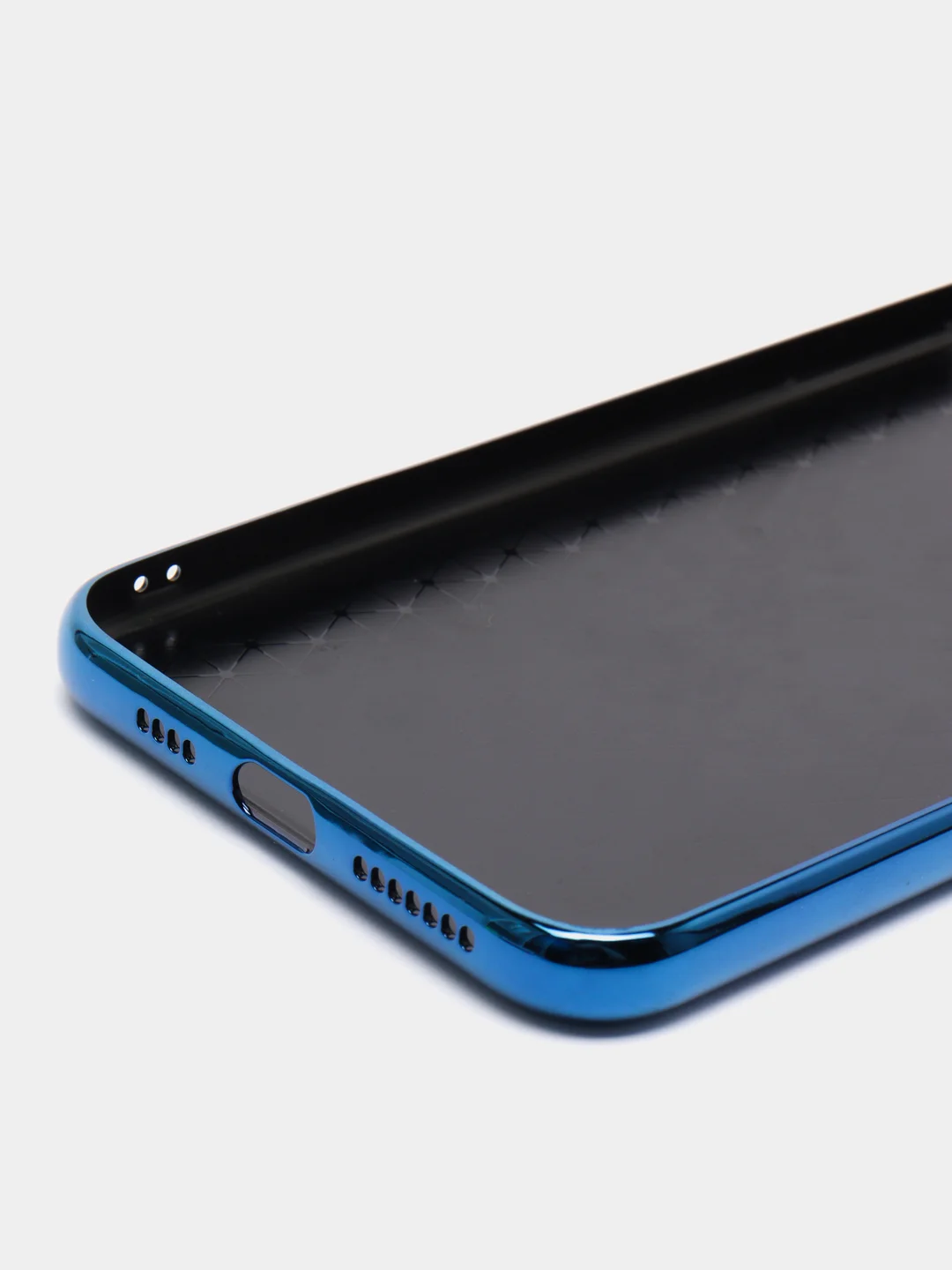 Синий чехол для IPhone XS Max, стеклянная панель