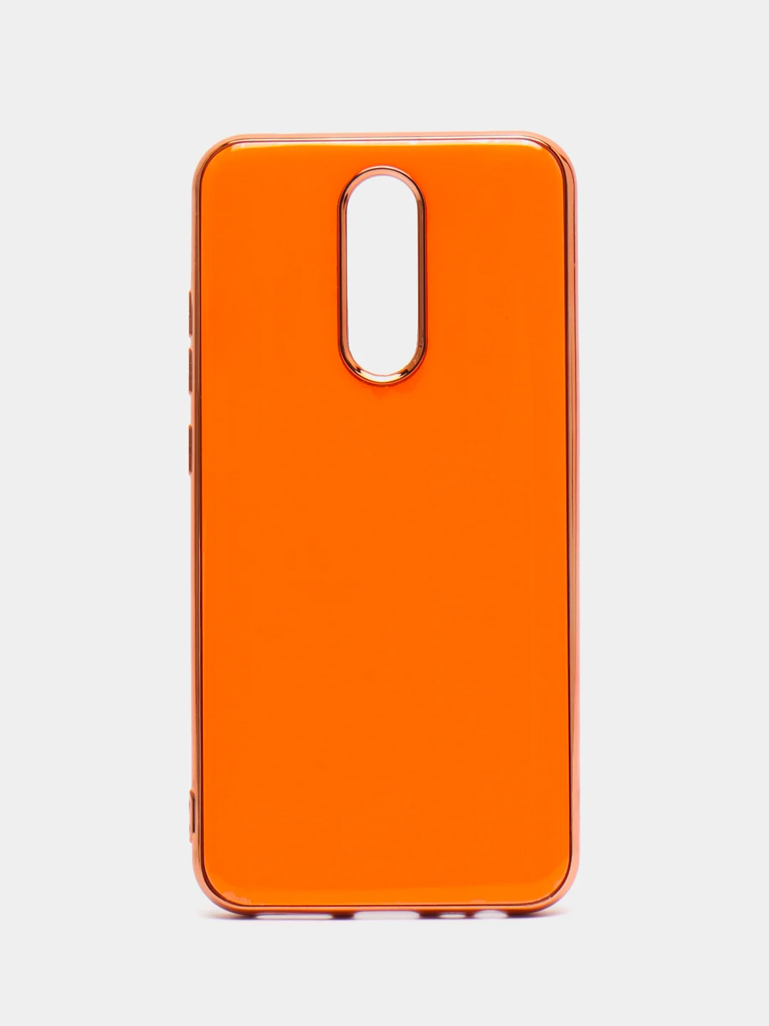 Оранжевый чехол для Xiaomi Redmi 8, силиконовый, с окантовкой