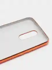 Оранжевый чехол для Xiaomi Redmi 8, силиконовый, с окантовкой