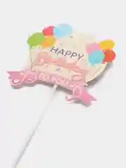 Конфетный топпер для украшения торта Happy Birthday