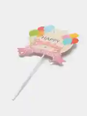 Конфетный топпер для украшения торта Happy Birthday