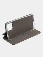 Серебряный чехол-книжка для Samsung Galaxy A03