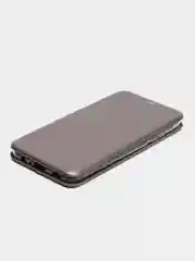 Серебряный чехол-книжка для Samsung Galaxy A03