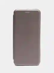 Серебряный чехол-книжка для Samsung Galaxy A03
