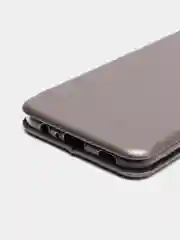 Серебряный чехол-книжка для Samsung Galaxy A03