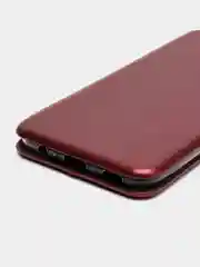 Багровый чехол-книжка для Samsung Galaxy A03