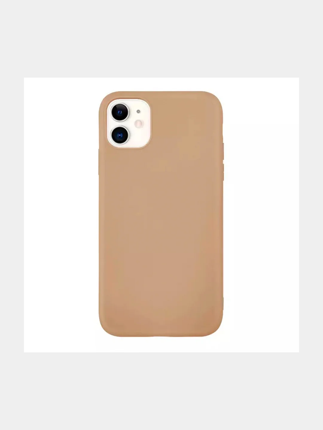 Бежевый меланж чехол для iPhone X Xs XR 11 12 mini 12 12 Pro 13 13 mini 13 Pro 14 14 Plus, силиконовый