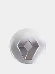 Серебряный наклейки на диски, колпаки Renault Рено, сферическая, изогнутая, 56 мм, 4 штуки
