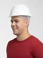 Каска защитная белая