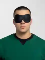 Маска для сна 3D, на липучке, 20,5, 7,5 см, цвет черный