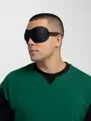 Маска для сна 3D, на липучке, 20,5, 7,5 см, цвет черный