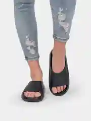 Белый сланцы женские, на высокой подошве