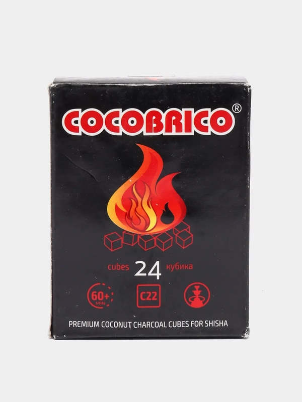 Уголь для кальяна, кокосовый 24 кубика