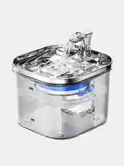 Поилка автоматическая для кошек и собак, квадратная, прозрачная