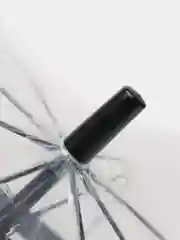 Черный прозрачный детский зонт