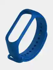 Синий ремешок для Mi Band 4, Mi Band 3, силиконовый
