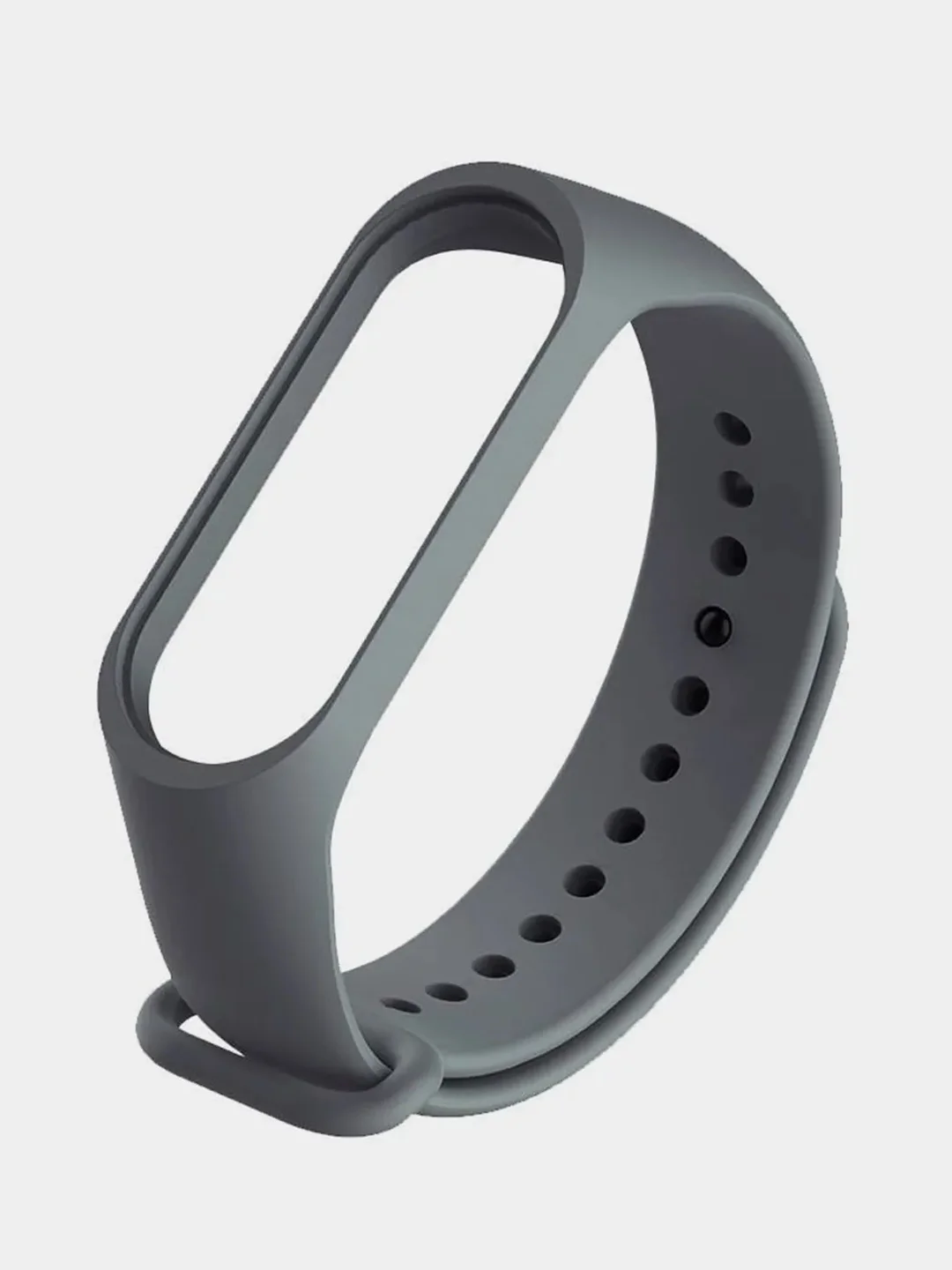 Серый меланж ремешок для Mi Band 4, Mi Band 3, силиконовый