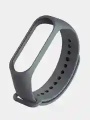 Серый меланж ремешок для Mi Band 4, Mi Band 3, силиконовый