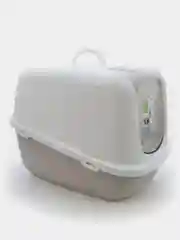 Туалет для кошек Nestor Jumbo, белый, мокка