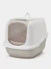 Туалет для кошек Nestor Jumbo, белый, мокка