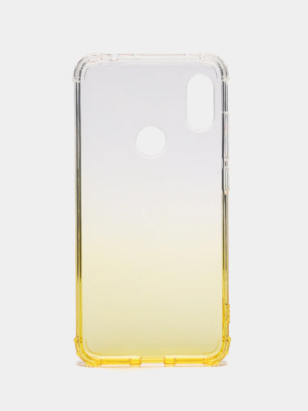 Желтый чехол-накладка на Xiaomi Redmi Note 6 Gradient, силиконовый, с усиленной защитой