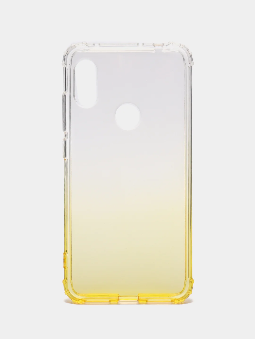 Желтый чехол-накладка на Xiaomi Redmi Note 6 Gradient, силиконовый, с усиленной защитой