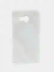Бежевый меланж чехол Samsung Galaxy A3 2017 / SM-A320, Галакси А3 2017, силиконовый с мраморным рисунком