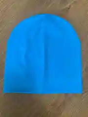 Бежевый меланж шапка бини для девочки и мальчика
