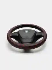 Красный чехол на руль "Ромб"