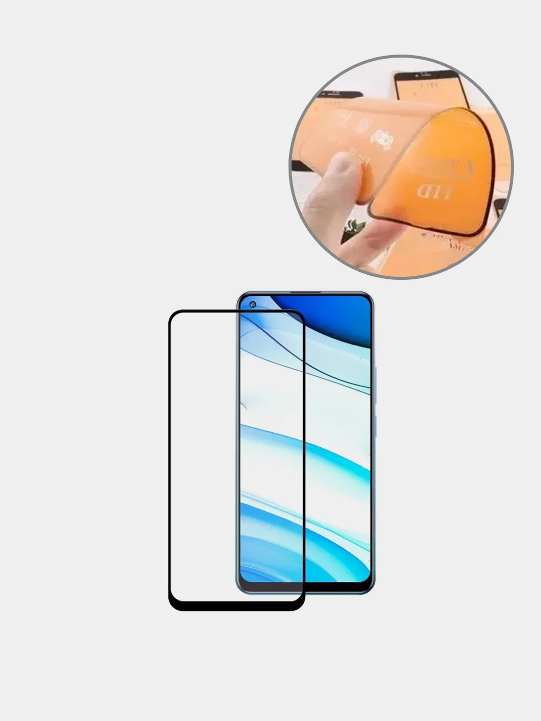 Защитное стекло-пленка для Realme 8 / 8 Pro / 7 Pro, матовое, гибкое