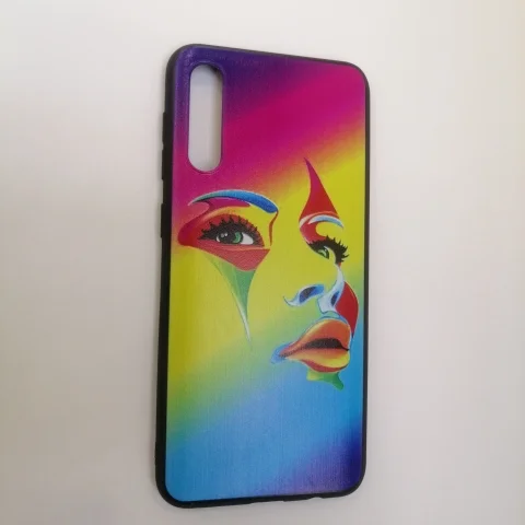 Чехол для Samsung A50, силиконовый, с рисунком
