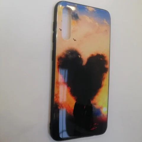 Чехол для Samsung A50, силиконовый, с рисунком