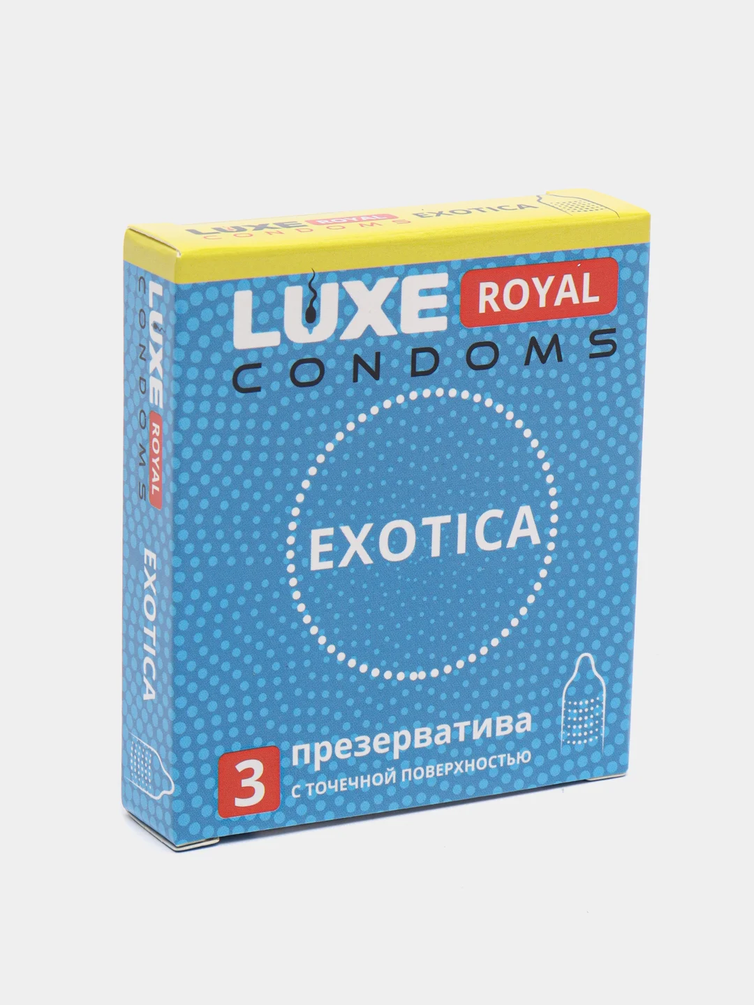 Текстурированные презервативы LUXE Royal Exotica, 3 штуки